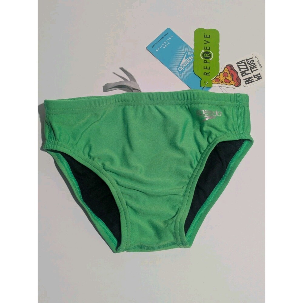 Speedo Eco Endurance Solid Fake Green Swim Brief Mens 26